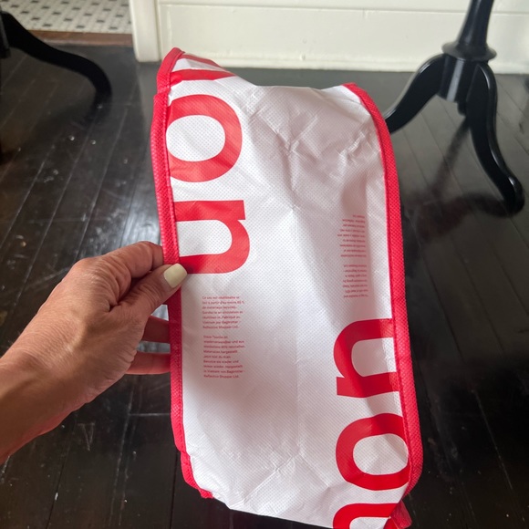 2 red Lululemon Tote Bags Large and Small - Picture 5 of 6